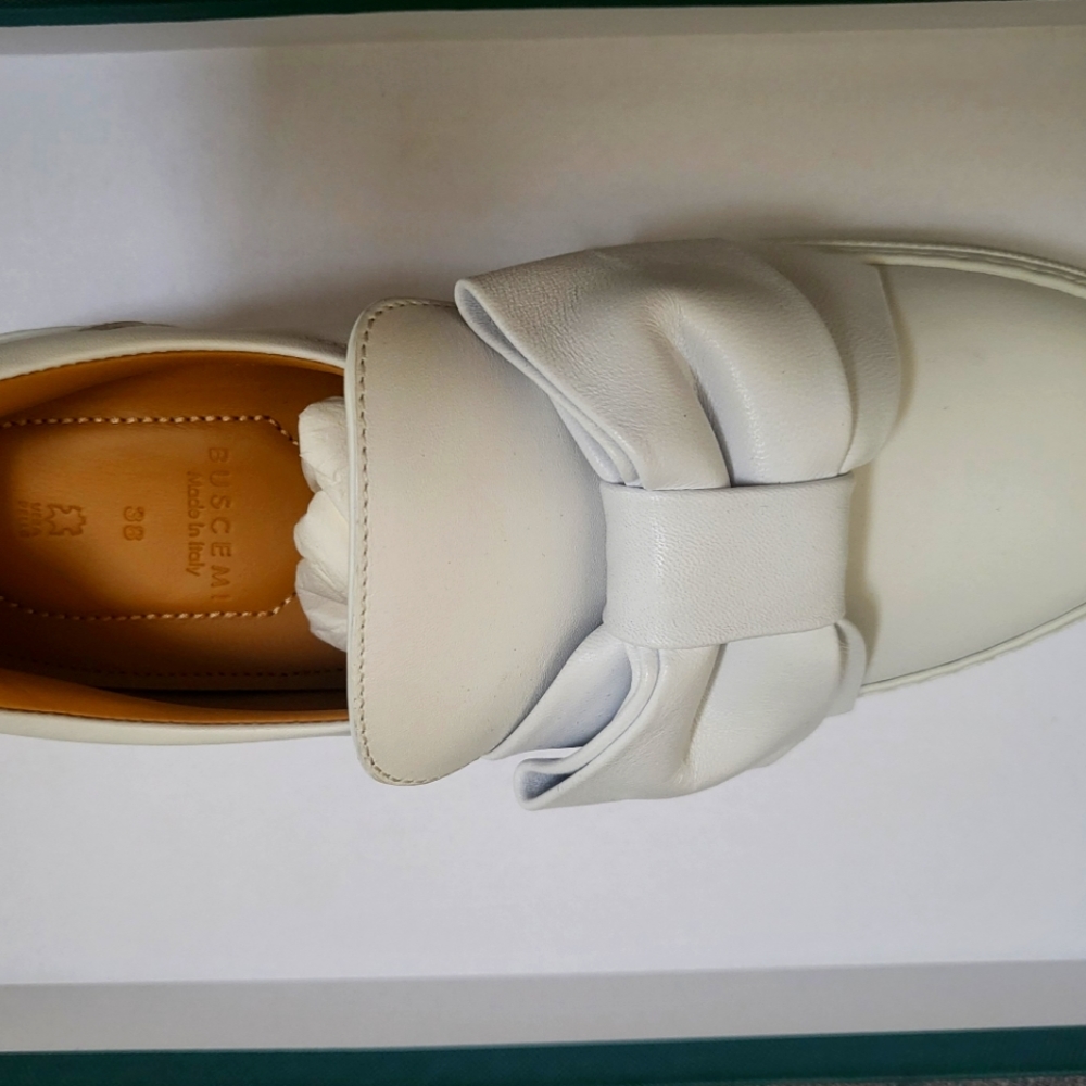 Buscemi bow leather sneakers